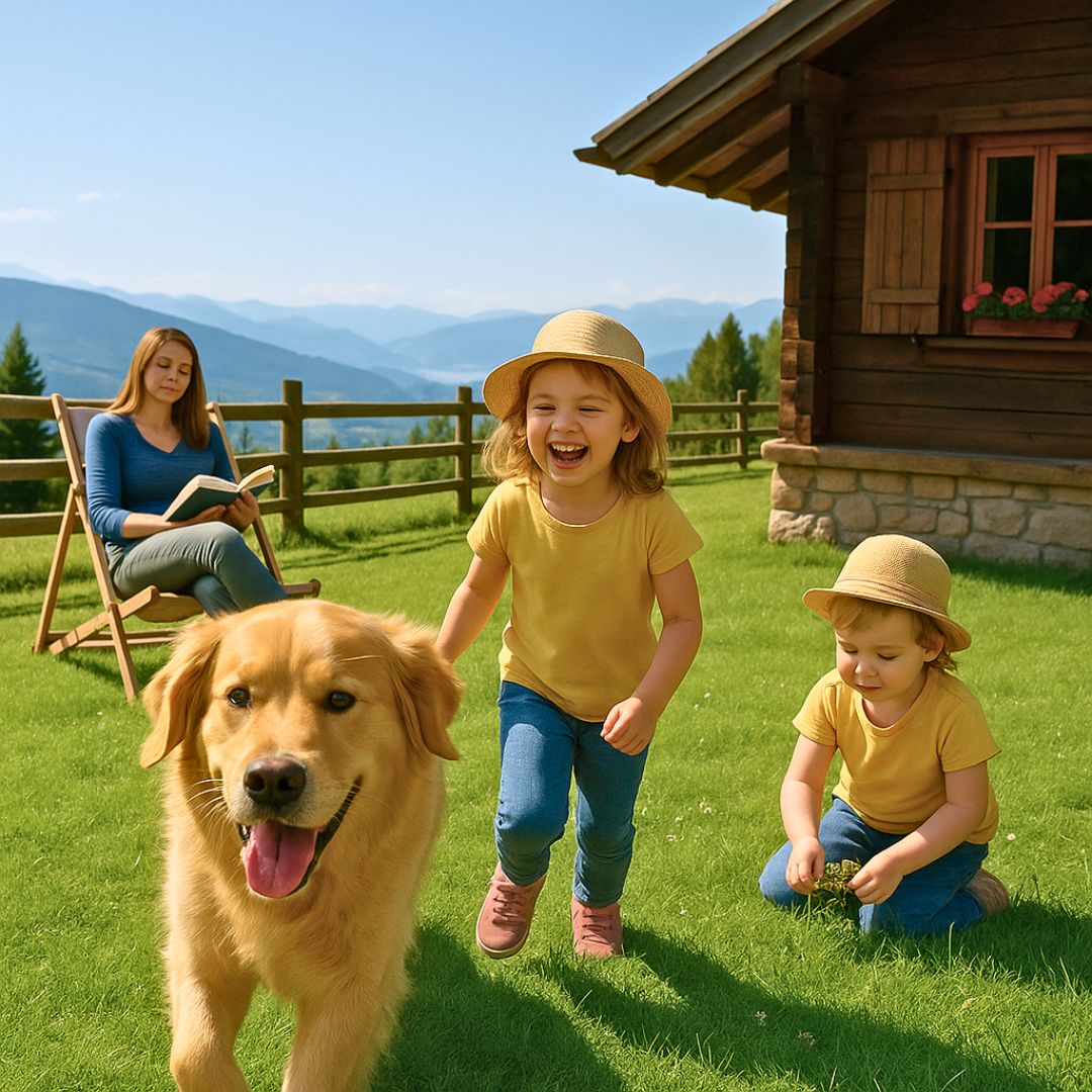 Kinder spielen im Garten Urlaub by Veronika.jpg