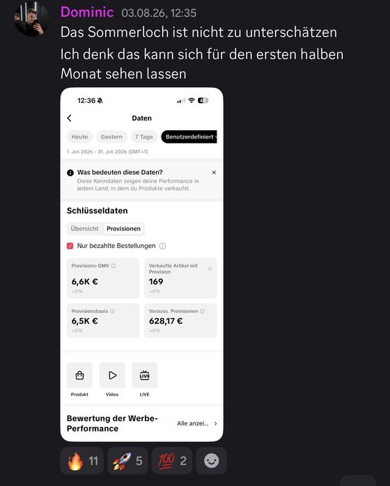 Ergebnis von Dominic