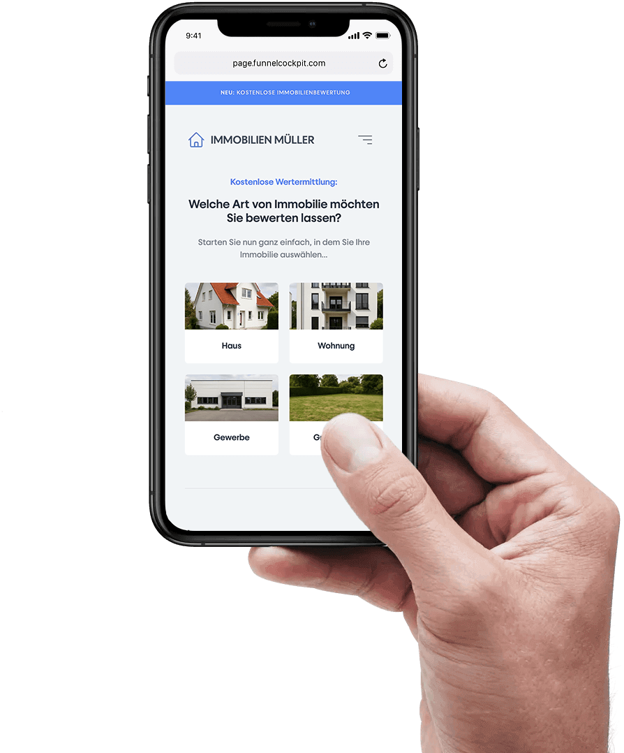 Mockup Umfrage Funnel