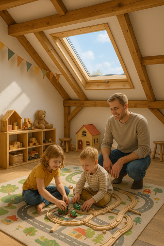 Tommys "Holzwurm-Sorgen" verwandeln sich in ein sicheres Kinderparadies