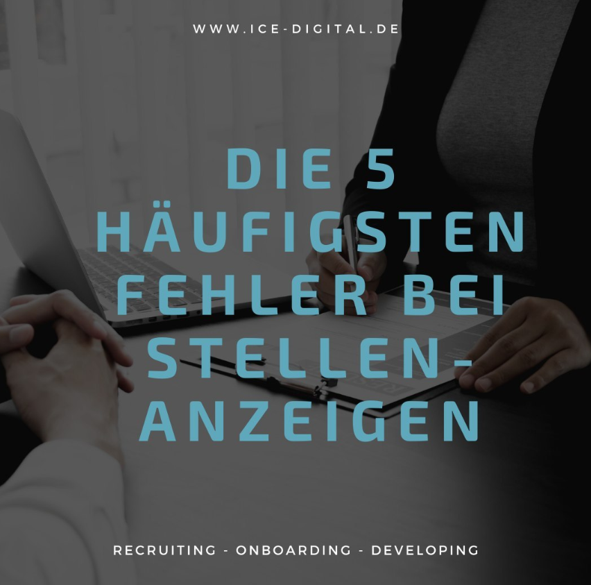 Die häufigsten Fehler bei einer Stellenanzeige