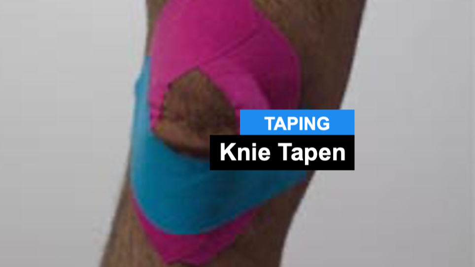 Knie Tapen - Kinesiologie Taping Anleitung Kniegelenk