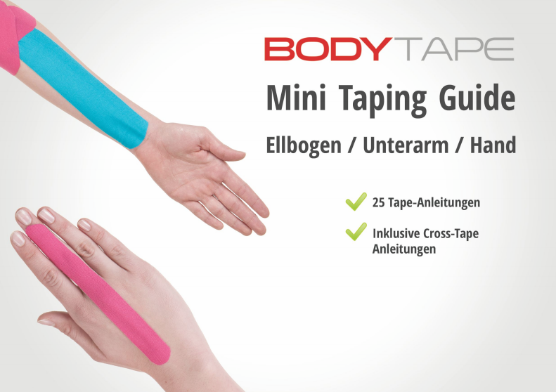 Taping Anleitungen (Kinesiologisches Tape und Cross Tape) für Schulter, Nacken und Oberarm herunterladen