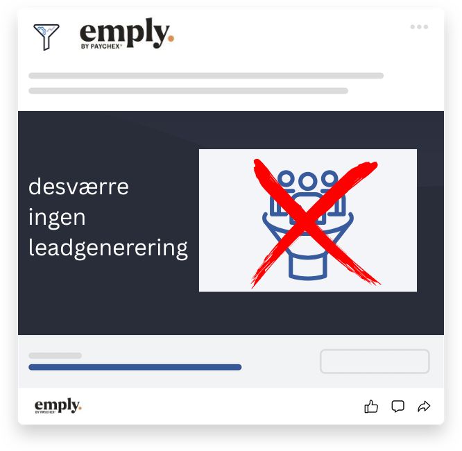 Emply mangler leadgenerering: Ingen kontaktformularer, ingen downloads, ingen e-mail indsamling