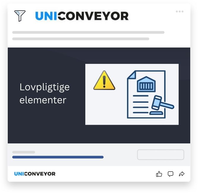 Uniconveyor – manglende juridiske elementer som Impressum og databeskyttelse i DACH-regionen