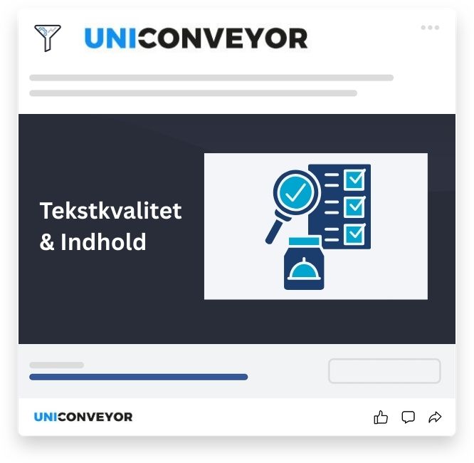 Uniconveyor tekstkvalitet og indhold – vurdering af sproglig klarhed, forståelighed og kulturel tilpasning i SEO-tekster