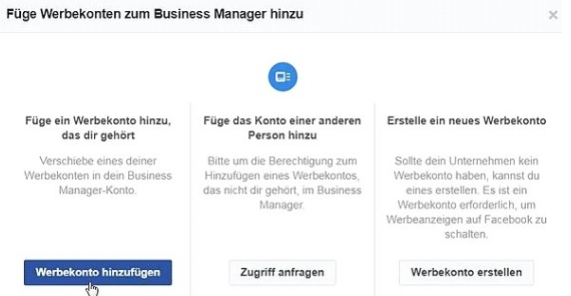 Facebook Business Manager Werbekonto