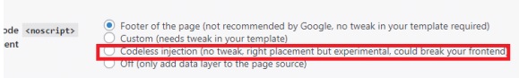 Google Tag Manager Wordpress codeless einbinden