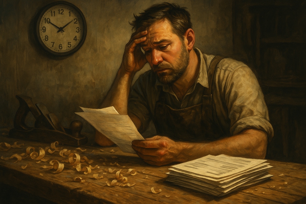 Gewinnmarge im Schreinerhandwerk – volle Bücher, wenig Profit?